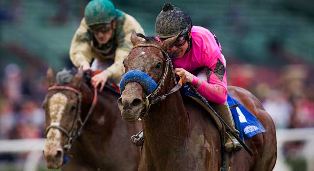 Guilt Trip with jockey JOE TALAMO up wins the 2013 running of the Strub Stakes at Santa Anita Park in Arcadia, California on February 02, 2013.