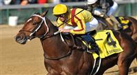 31 October 2010: Garrett Gomez and Astrology take the G3 Iroquois Stakes at Churchill Downs in Louisville, Kentucky. 