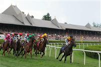 Saratoga Turf turn shot
