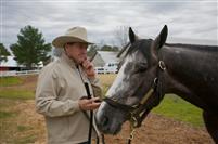 Larry Jones and Old Fashioned at Oaklawn Park