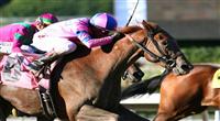 Weemissfrankie and Rafael Bejarano win the Oak Leaf .Stakes(GI)at Santa Anita in Arcadia, CA. October 02, 2011 