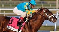 Eskendereya powers to victory in the 2010 Fountain of Youth at Gulfstream