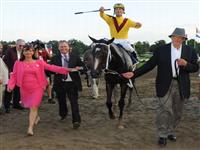 Jess Jackson with Rachel alexandra