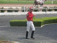 August 15, 2009: Lonnie Meche at Louisiana Downs.