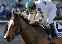 11 January 30: Pomeroys Pistol (no. 2), ridden by Paco Lopez and trained by Amy Tarrant, wins the 31st running of the grade 2 Forward Gal Stakes for three year old fillies at Gulfstream Park in Hallandale Beach, Florida. (Bob Mayberger/Eclipse Sportswire) 