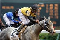 Macho Again with Robby Albarado up wins The Stephen Foster.