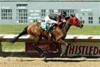 Motega winning the Miss Ohio Stakes by 8 1/2 lenghts
