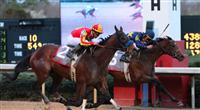 Lookin At Lucky takes the Rebel Stakes by a photo over Noble's Promise