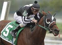 Royal Currier with Stewart Elliot aboard wins the Gallant Bob Stakes at Parx Racing on September 24th.