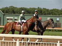 September 15, 2009: Red Lead in Super Derby Prelude post parade. 