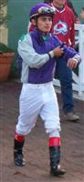 ABEL CEDILLO - apprentice jockey @ Santa Anita Park.