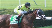 Buster's Ready and John Velazquez win the 55th running of the Grade 1 Mother Goose Stakes for 3 year old fillies, at 1 1/16 mile. Trainer Todd Pletcher. Owner The Estate of Edward P. Evans 