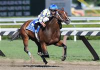 7 August 10: Champagne D'Oro, with Miguel Mena up, wins the Test Stakes at Sratoga Race Course in Saratoga Springs, New York. 