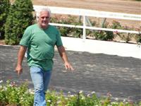 September 15, 2009: Tony Richey in Louisiana Downs paddock. 