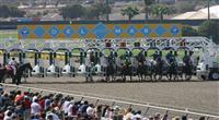 23 July 2009: Horses break from the gate at Del Mar Race Track, Del Mar, CA 