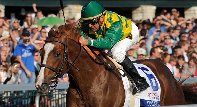 Dullahan captures the 2012 Blue Grass Stakes at Keeneland.