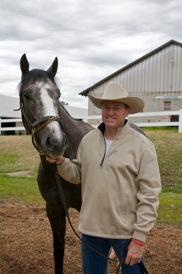 Larry Jones and Old Fashioned at Oaklawn Park