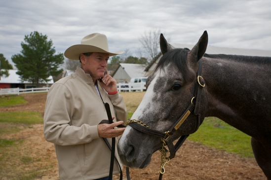 Larry Jones and Old Fashioned at Oaklawn Park