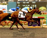 Rigoletta defeats Tell A Kelly in the Grade 1 Oak Leaf Stakes
