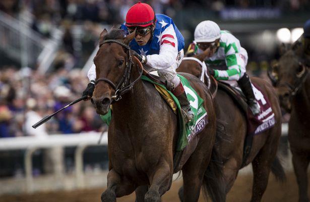 October 31, 2015: Runhappy with Edgar Prado win the Breeders Cup Sprint at Keeneland Race Track in Lexington, Kentucky. Evers/ESW/CSM