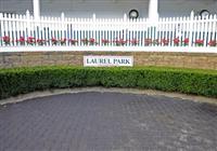 09 October 24: Scenes from around the track during a very wet and rainy Frank J. DeFrancis Memorial Dash Stakes Day at Laurel Park in Laurel, Maryland.