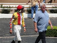 September 15, 2009: Sam David Jr. with jockey Francisco Torres following the 3rd race at Louisiana Downs. 