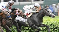 10 May 1: General Quarters (no. 2), ridden by Rafael Bejarano and trained by Tom McCarthy, wins the 24th running of the grade 1 Woodford Reserve Turf Classic Stakes for three year olds and upward at Churchill Downs in Louisville, Kentucky. 