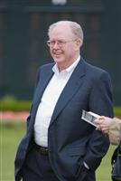 Owner Dolphus Morrison before Rachel Alexandra captures the Fantasy at Oaklawn