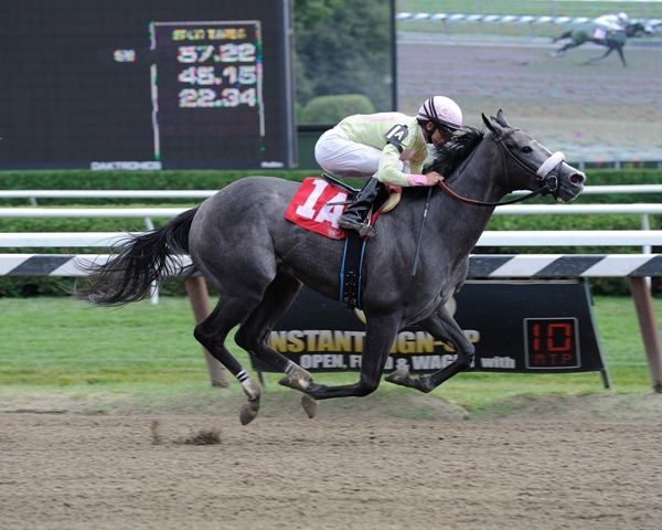 My Happy Face romps at Saratoga (8-31-12). 